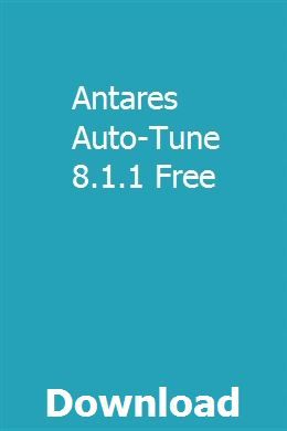 Autotune 8.1 vst free download